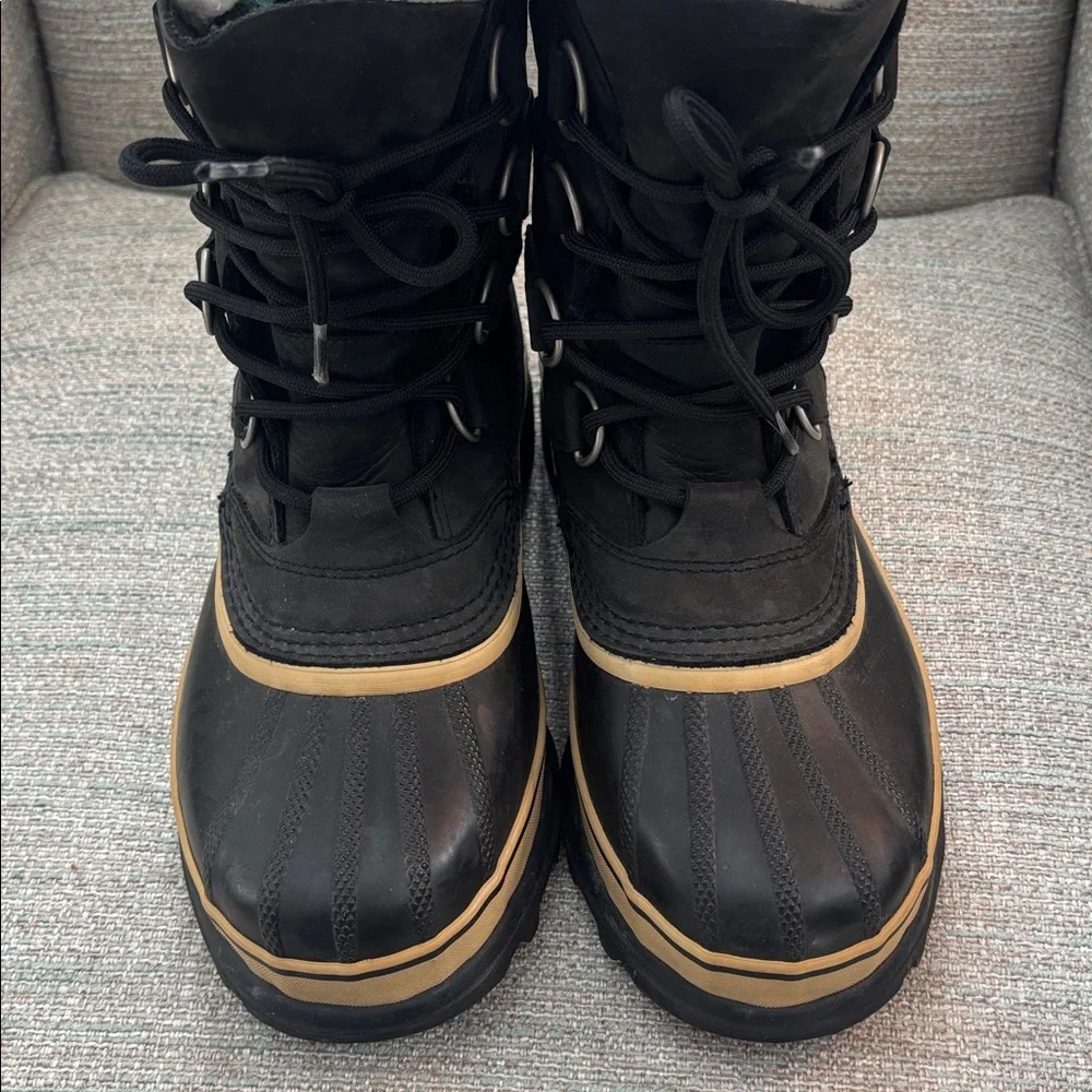SOREL Black Caribou Waterproof Insulated Winter Boots Women’s‎ size 7